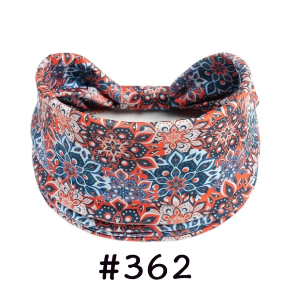 Se23e1a2786b04587994748028530c9d6T.webp Boho Headbands for Women Knotted Wide Headwrap Turban Yoga Workout Head Bands Stretch Hiarbands Cotton Bandana Hair Accessories