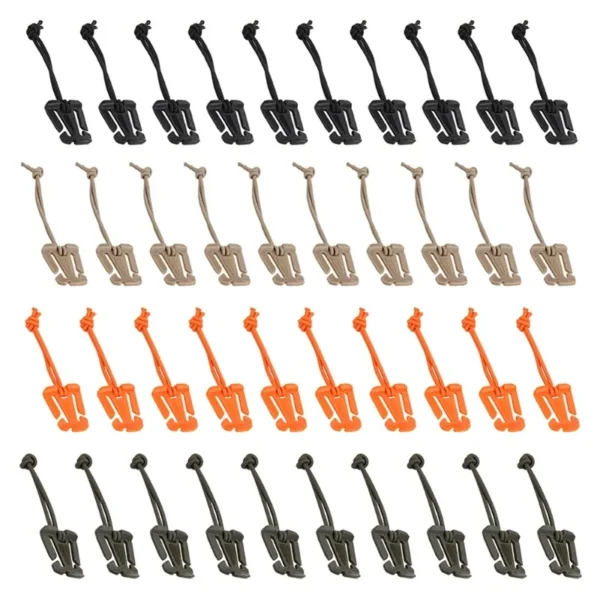 Se35390cacf664fd1b3a32f4d4ce07f761.webp 2Pcs Backpack Buckle Clamp Carabiner Survival Gear Tools Carabiner Clips Outdoor Nylon Camping Bag Hanger Hook Wild Hike
