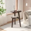 Modern Bedside Cabinets Coffee Table   Solid Wood Side Table Movable Living Room Small Coffee Table Home Furniture New