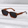 New Men Vintage Rectangle Frame Sunglasses Fashion Retro Sun Glasses Luxury Brand Design Glasses UV400 Eyewear Women Goggles