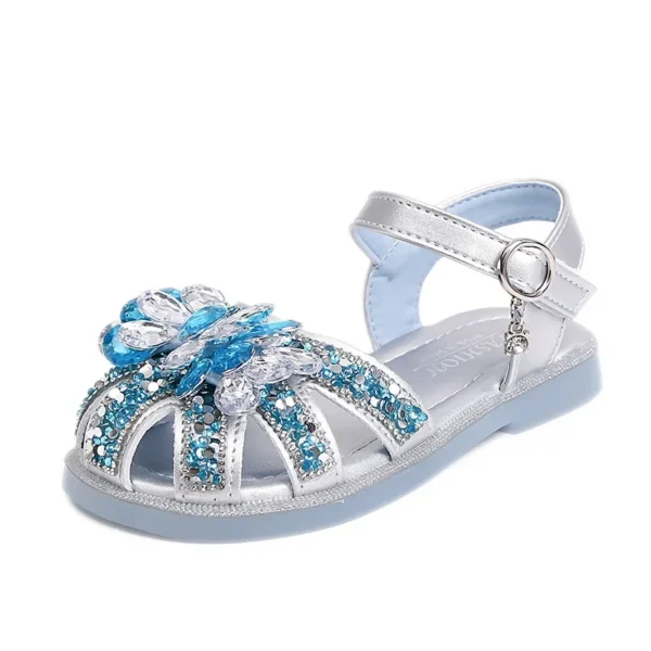 Se602a8a8b161405d82ad7109f4909c19T.webp 2025 Children Sandals for Girls Summer New Fashion Korean Style Soft Bottom Anti-slippery Versatile Princess Cut-outs Shoes