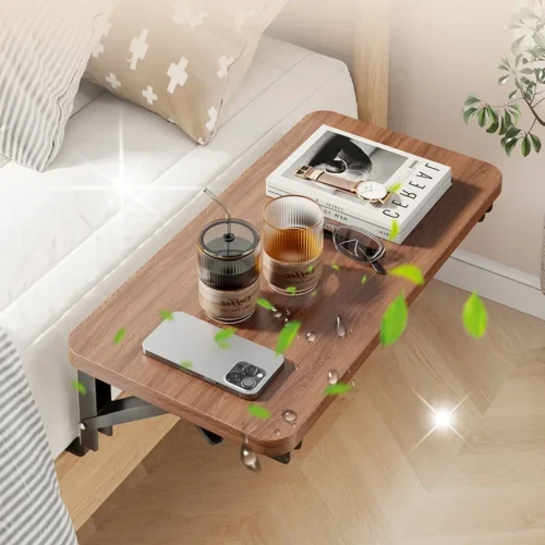 Se6ea7117e38d4f8aa141fa652e277aa24.webp Bedside Cabinet Foldable Storage Bedside Shelf Small Household Side Cabinet Bedroom Bedside Cabinet BedSide Table Multiple Uses
