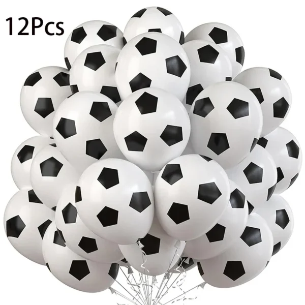 12/20 Pcs 12-Inch Football Balloons - Latex Decor for Birthday Parties, Football Park/Game Events - Sports Theme Balloons for Ea