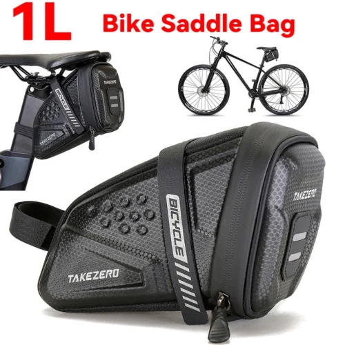 Sea060aa8654f415b9f0f19ba7d8a6db60.webp 1L Bike Saddle Bag MTB Bike Basket Large Capacity Motorcycle Handlebar Bag Bicycle Saddle Tool Bag Outdoor Bicycle Accessories