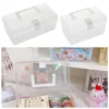 Storage Box Household Miscellaneous Storage Box Large-Capacity Waterproof Dustproof Jewelry Bead Container Desktop Storage Case