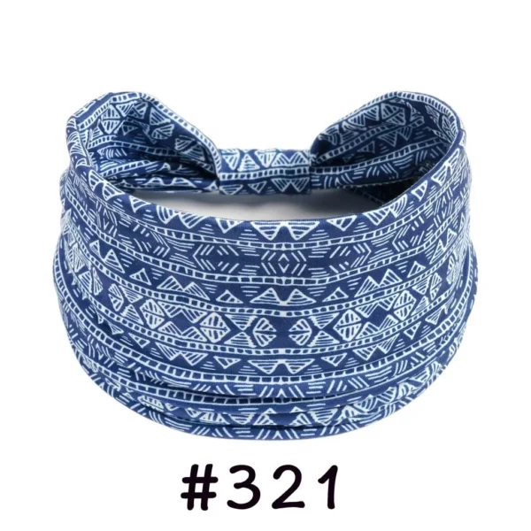 Sebadb57ef64541e396171d77052a62bab.webp Boho Headbands for Women Knotted Wide Headwrap Turban Yoga Workout Head Bands Stretch Hiarbands Cotton Bandana Hair Accessories