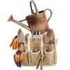 Sed34833103984738ba507d4e60b7e23c3.webp Garden Tool Set Include Rake, Cultivator, Pruning Shear, Weeder, Trowel, Transplanter, Gloves,bag,watering Can