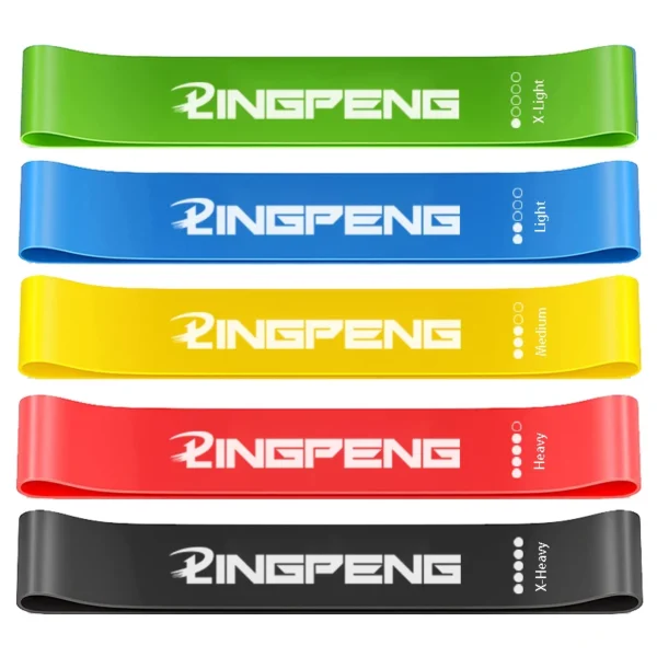 Resistance Exercise Loop Bands Set Workout Bands for Women and Men Stretch Bands 5 Different Resistance Levels for Booty Legs