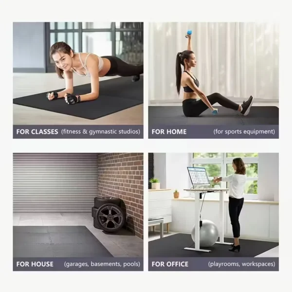 Sef7fca49e6894d358d7cc5fa5a0b88c23.webp 30x30cm 16 Pcs Interlocking Yoga Mat Home Gym and Yoga Equipment Protective Mat EVA Foam Non Slip Flooring Indoor Fitness