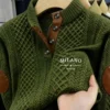 Men's Fashionable Hoodie Warm Material Solid Color Pattern Casual Wear for Autumn Winter Can Be Worn Outside or Inside