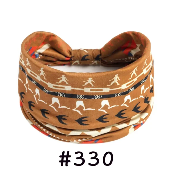 Sf46427490e214e3fb3bbc208249c63944.webp Boho Headbands for Women Knotted Wide Headwrap Turban Yoga Workout Head Bands Stretch Hiarbands Cotton Bandana Hair Accessories