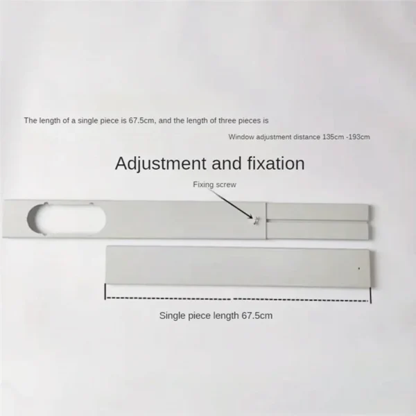 Sf48193206d2143ddb6a7d30f819ec8900.webp Appliances Parts 3PCS Adjustable Portable Window Kit Plate For Air Conditioner Spare Parts Air Conditioner Window Attachment-55C
