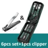 Sf7e8ee268f884b7f84cdb5309e8ec07dw.webp 6-9 Pcs Manicure Set With Leather Case Professional Foot And Face Care Tool Kits Stainless Steel Nail Clipper Sets Gift