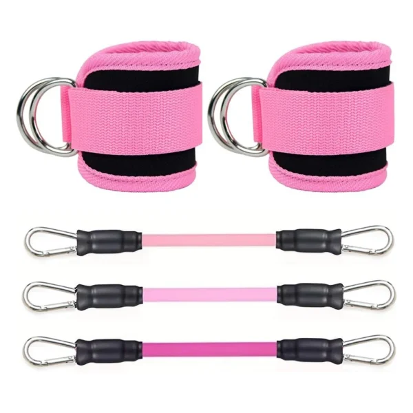 Sf8327bd9fbbc4c4aa0d4cb072c7253f8o.webp Ankle Straps Resistance Bands Set Fitness Workout Exercise Equipment Ankle Weight Yoga Elastic Fitness Band For Gym Man Woman