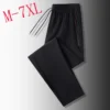 Casual pants men's versatile flat leg cropped pants straight leg pants new casual pants youth thin summer