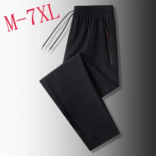 Casual pants men's versatile flat leg cropped pants straight leg pants new casual pants youth thin summer