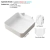 Aoifn Washing Machine Drain Pan, Water Catcher Tray for Front Load Washer Filter Cleaning, Laundry Floor Spill Protector Tool