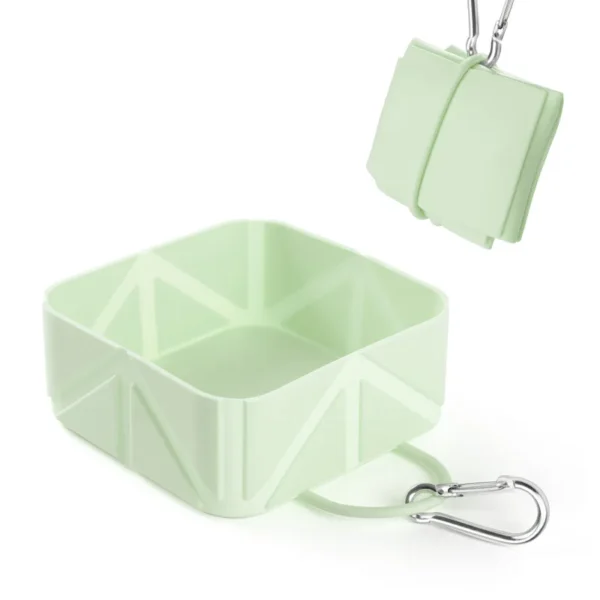 Collapsible Square Pet Travel Bowl