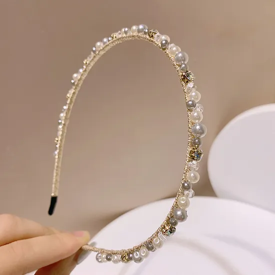 Pearl-Style Embellished Headband