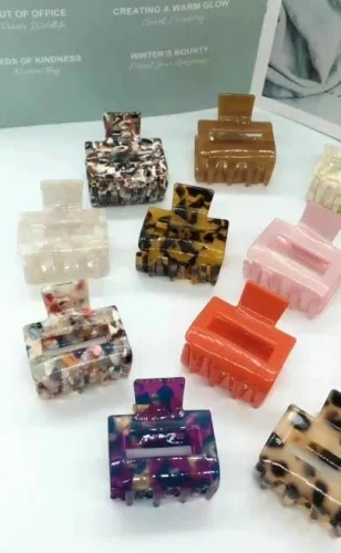 Multicolor Mini Acetate Hair Claw Clip